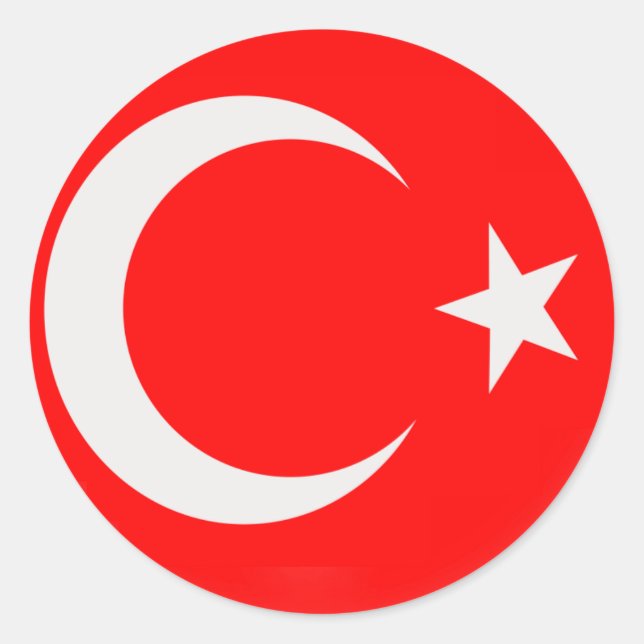 20 small stickers Turkiey Turkish flag (Front)