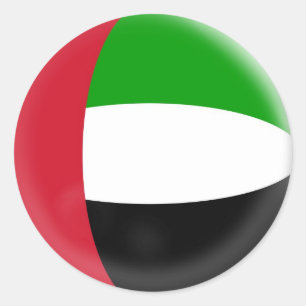 20 small stickers United Arab Emirates flag