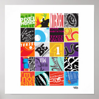 20 Squares Project I Poster