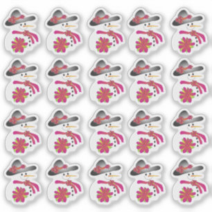 20 Sweet Little Snowman Sticker
