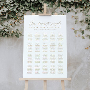 20 Tables Our Favorite People Seating Chart