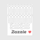 20 Transparent White Lip Balm Safety Seals