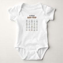 20 Types of Baby Poop Newborn One-Piece Bodysuit