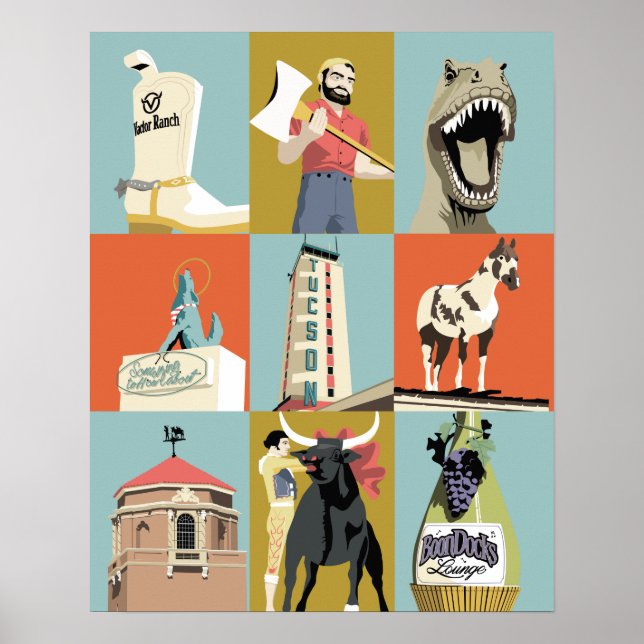 20"x16" Tucson Oddities Poster (Front)