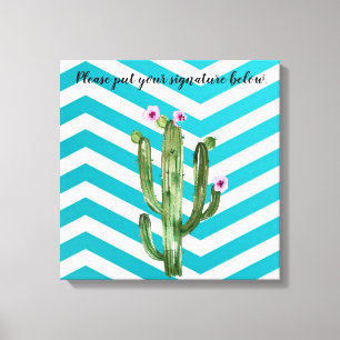 20"x20" Signature Canvas Boho Cacti Cactus Succule