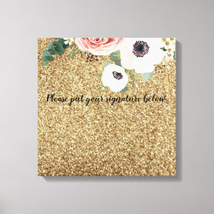 20"x20" Signature Canvas Geometric Garden Rose Print