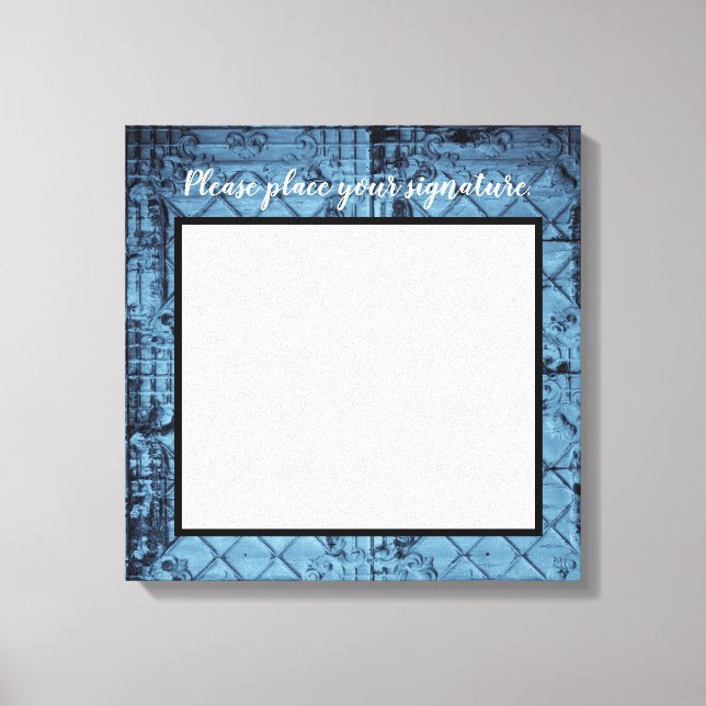 20"x20" Signature Canvas Rustic Tin Panel Ceiling (Front)