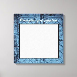 20"x20" Signature Canvas Rustic Tin Panel Ceiling Print