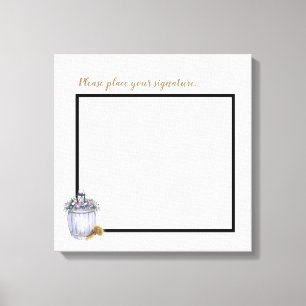 20"x20" Signature Canvas Summer Country Wedding Ru Print