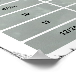 20" x 10", Rugged Guitar Intervals Poster (Matte)