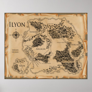 20" x 16" Ilyon Map Poster (Matte)