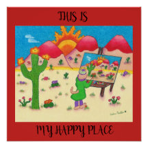 20 X 20 Poster - This is my Happy Place