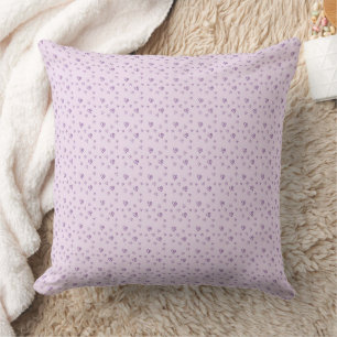 20" x 20" Purple Hearts Polyester Throw Pillow
