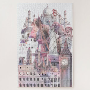 20" x 30", 1014 pieces Architectural Collection Jigsaw Puzzle