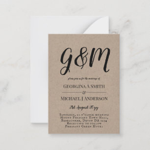 20 x Budget PHOTO Wedding Invitations with ENVL.