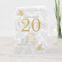 20 Year Employee Anniversary Professional