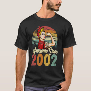 20 Year Old Awesome Since 2002 20th Birthday  Wome T-Shirt