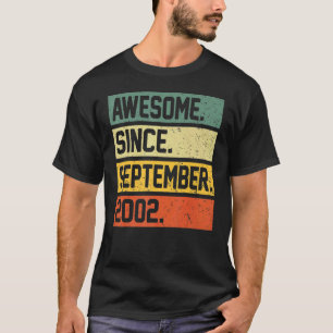 20 Year Old Awesome Since September 2002 20th bir T-Shirt