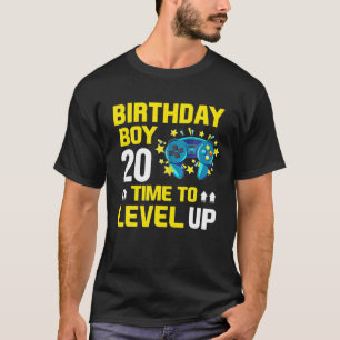 20 Year Old Birthday Boys Video Games 20Th Birthda T-Shirt