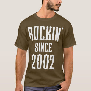 20 Year Old Classic Rock Metal Music 2002 20th Bir T-Shirt