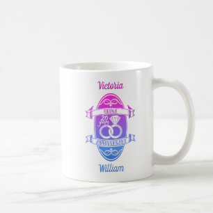 20 Year traditional China 20th wedding anniversary Coffee Mug
