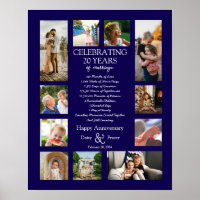 20 year wedding anniversary photo collage editable