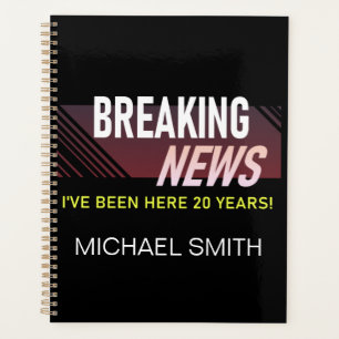 20 Year Work Anniversary Twentieth Employee 3 Ring Planner