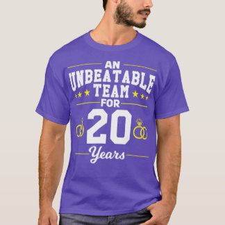 20 years 20th Wedding Anniversary Gift  T-Shirt