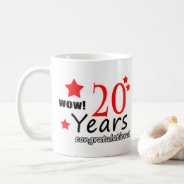 20 years anniversary coffee mug