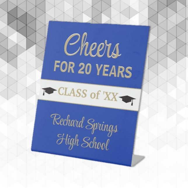 20 YEARS!! Celebration Class reunion Pedestal Sign (Creator Uploaded)