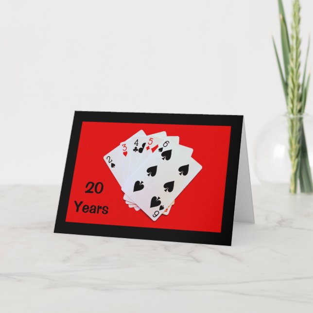 20 Years Is A Big Deal! Anniversary Card (Front)