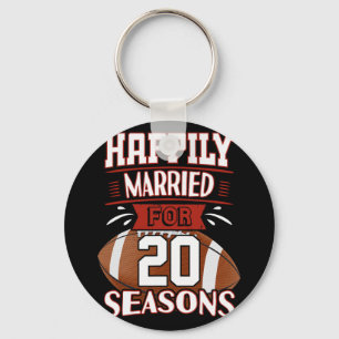 20 Years Marriage - 20th Anniversary Gift Idea T-s Key Ring