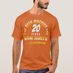 20 Years Marriage Anniversary Couple 20th Wedding T-Shirt