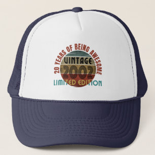 20 years of being awesome vintage 2002 trucker hat