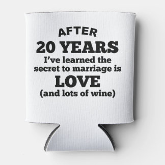 20 Years Of Love And Wine Can Cooler