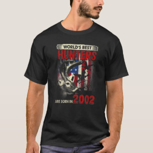 20 Years Old Deer Hunter Born In 2002 20th Birthda T-Shirt