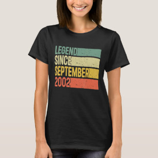 20 Years Old Legend Since September 2002 20th Bir T-Shirt