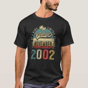 20 Years Old Vintage November 2002 20th Birthday M T-Shirt