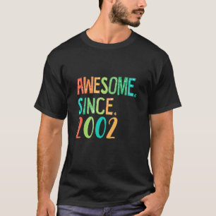 20 Yrs Old Girl Heart Floral Decor Awesome Since T-Shirt