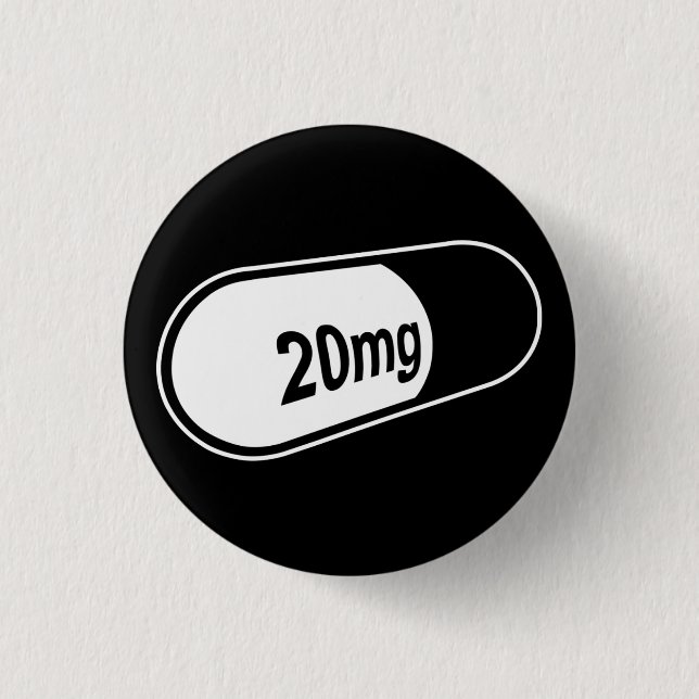 20mg Pill button (Front)