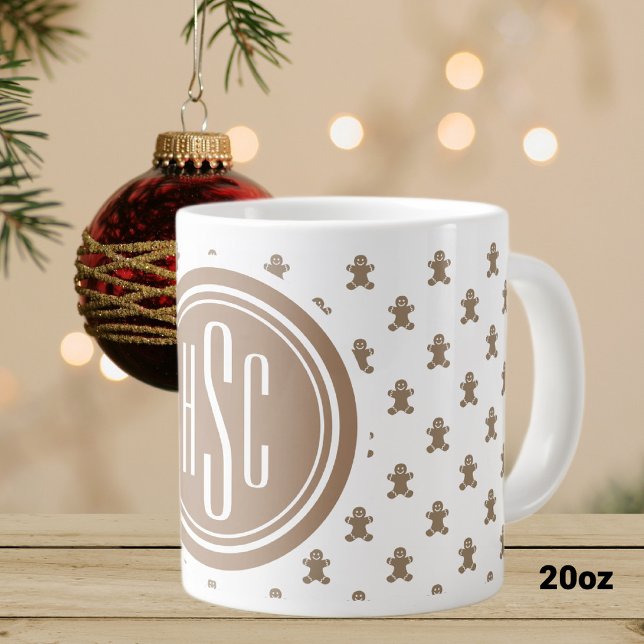 20oz Big Monogram Gingerbread Man  Large Coffee Mug (Creator Uploaded)