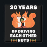 20th 20-year Wedding Anniversary Funny Couple For  Magnet<br><div class="desc">20th 20-year Wedding Anniversary Funny Couple For Him Her T-shirt.png</div>