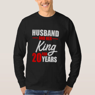 20th 20 Year Wedding Anniversary King Husband Wife T-Shirt