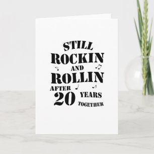 20th Anniversary - 20 Years Couples Gift Card