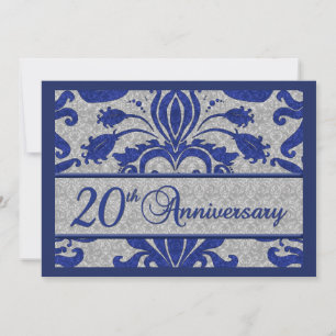 20th Anniversary Business Announcement Blue