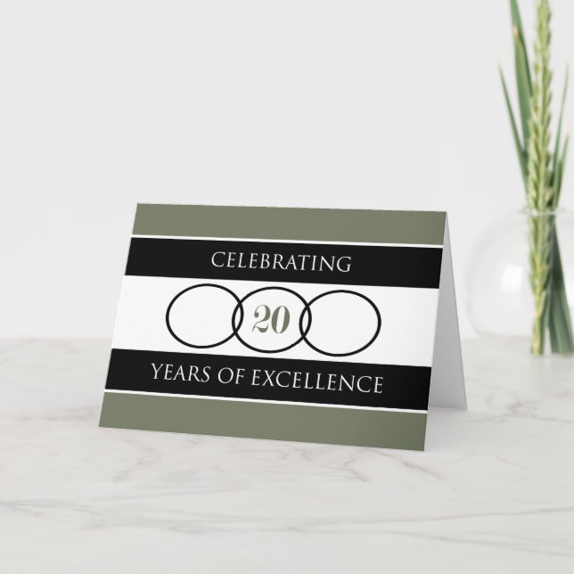 20th Anniversary Business Card (Front)