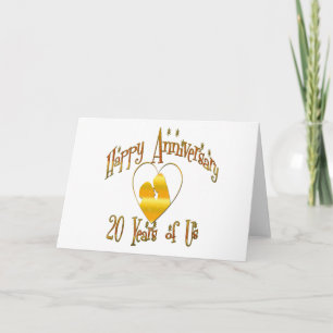 20th. Anniversary Card