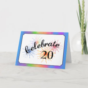 20th Anniversary Celebration Card