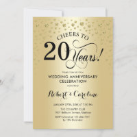 20th Anniversary Celebration - Gold Black