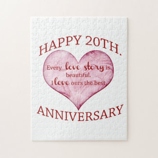 20th. Anniversary Jigsaw Puzzle